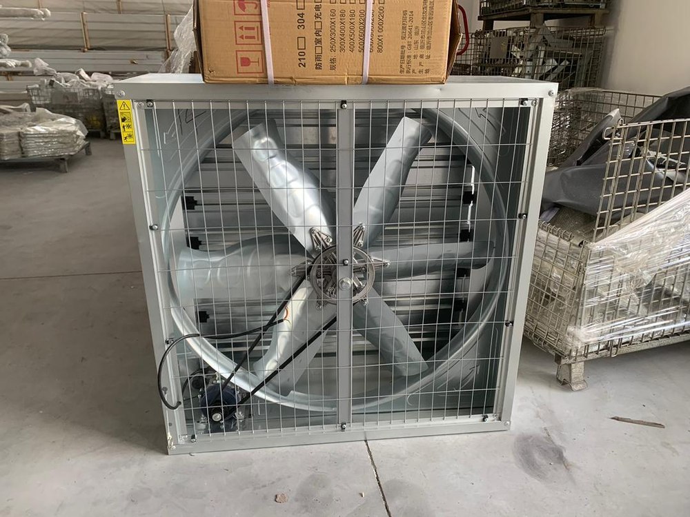 Ventilador industrial cuadrado — detalle