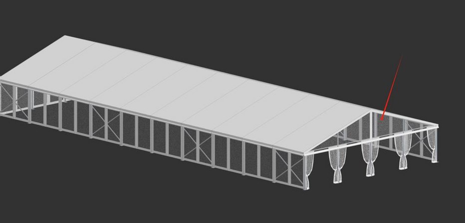 Render 3D — estructura modular